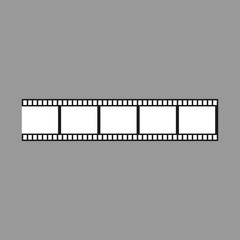 Film strip. Film icon. Vector illustration.
