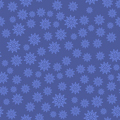 Snowflakes Seamless Pattern. Winter Christmas Decorative Texture