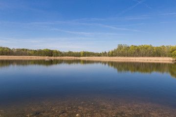 Obraz premium quarry lake in Remerschen