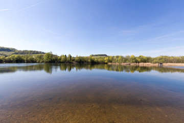 Obraz na płótnie Canvas quarry lake in Remerschen