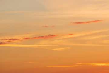the sky at sunset