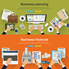 Fototapeta premium Concepts for business.solution and innovation analysis and,consulting, project management,financial report and strategy team . vector illustration.