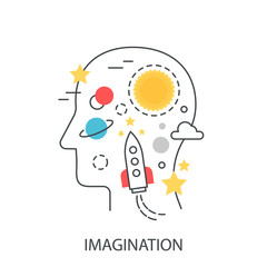 Imagination idea modern vector concept