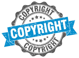 copyright stamp. sign. seal