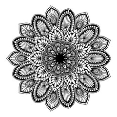 Mandalas for coloring  book. Decorative round ornaments. Unusual flower shape. Oriental vector, Anti-stress therapy patterns. Weave design elements. Yoga logos Vector.