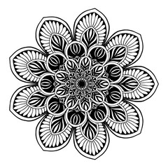 Mandalas for coloring  book. Decorative round ornaments. Unusual flower shape. Oriental vector, Anti-stress therapy patterns. Weave design elements. Yoga logos Vector.