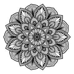 Mandalas for coloring  book. Decorative round ornaments. Unusual flower shape. Oriental vector, Anti-stress therapy patterns. Weave design elements. Yoga logos Vector.