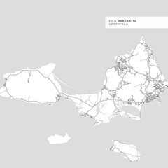  Map of Isla Margarita