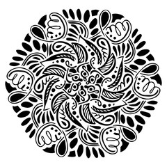 Mandalas for coloring  book. Decorative round ornaments. Unusual flower shape. Oriental vector, Anti-stress therapy patterns. Weave design elements. Yoga logos Vector.