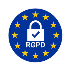 Symbole RGPD règlement général sur la protection des données 