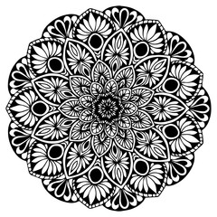 Mandalas for coloring  book. Decorative round ornaments. Unusual flower shape. Oriental vector, Anti-stress therapy patterns. Weave design elements. Yoga logos Vector.