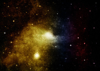 galaxy in a free space