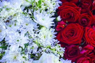 Floral background Selected focus
