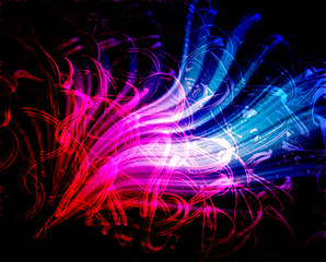 Abstract curved lines