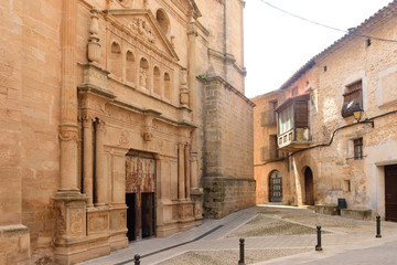 La Asuncion church of Cretas, Teruel province, Aragon, Spain