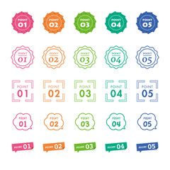 ポイント パーツデザイン素材