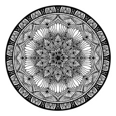 Mandalas for coloring  book. Decorative round ornaments. Unusual flower shape. Oriental vector, Anti-stress therapy patterns. Weave design elements. Yoga logos Vector.