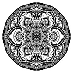 Mandalas for coloring  book. Decorative round ornaments. Unusual flower shape. Oriental vector, Anti-stress therapy patterns. Weave design elements. Yoga logos Vector.