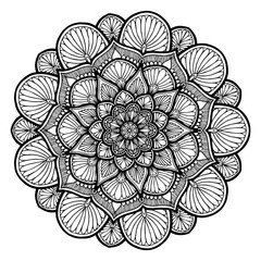 Mandalas for coloring  book. Decorative round ornaments. Unusual flower shape. Oriental vector, Anti-stress therapy patterns. Weave design elements. Yoga logos Vector.