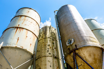 old silo tanks