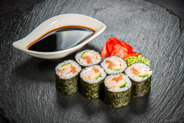 Japanese cuisine with fresh seafood