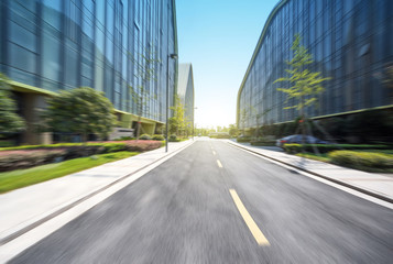 asphalt road in morden city