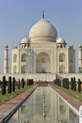 Fototapeta na wymiar Taj Mahal Grabmal, UNESCO-Weltkulturerbe, Agra, Uttar Pradesh, Indien, Asien