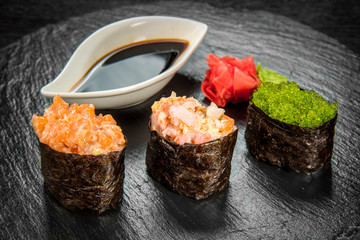 Japanese cuisine with fresh seafood