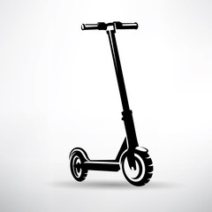 electric scooter vector symbol