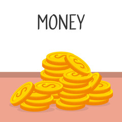 coins money isolated icon vector illustration design