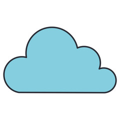 cloud sky isolated icon vector illustration design