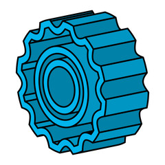 gear machinery isometric icon vector illustration design