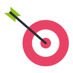 target with arrow icon vector illustration design