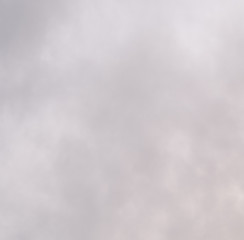 Gloomy, gray, cloudy sky.