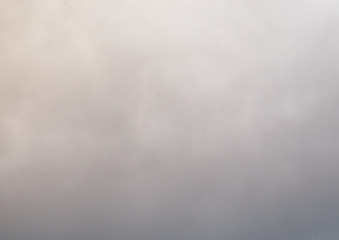 Gloomy, gray, cloudy sky.