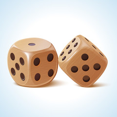 wood dice icon