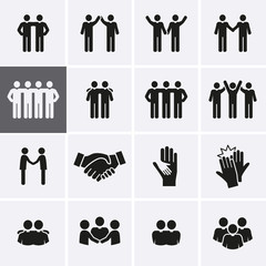 Friendship and Friend Icon set - 206345361