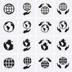 Globe Icons set