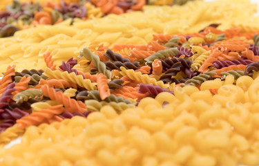 Different types of pasta
