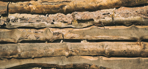 Texture of an old wooden wall. Background