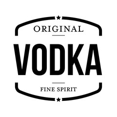 Original vodka vintage stamp - obrazy, fototapety, plakaty