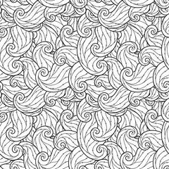 Seamless Pattern for coloring book.