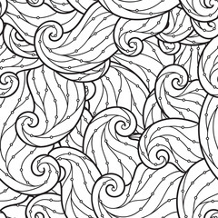 Seamless Pattern for coloring book.