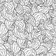 Seamless Pattern for coloring book.