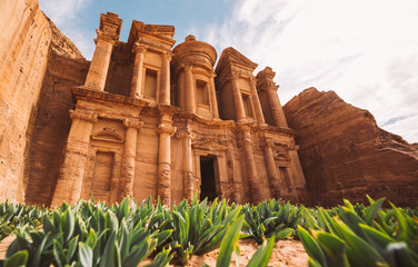 Ad Deir temple. Ancient city of Petra, Jordan