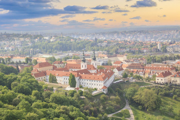 Fototapeta na wymiar Nice view of Petn and Hradany in Prague, Czech Republic