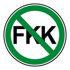 Verbotsschilder Icon - FKK-Strand