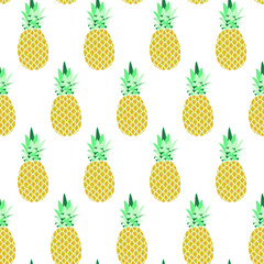 ABSTRACT PINEAPPLE HAND DRAW TEXTURE. SUMMER HOLIDAY FEELING. SEAMLESS VECTOR PATTER.