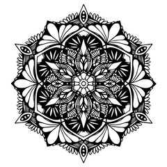 Mandalas for coloring  book. Decorative round ornaments. Unusual flower shape. Oriental vector, Anti-stress therapy patterns. Weave design elements. Yoga logos Vector.