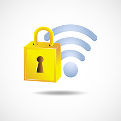 gradient icon GDPR - General Data Protection Regulation law of the European Union. Security technology elements Vector illustration